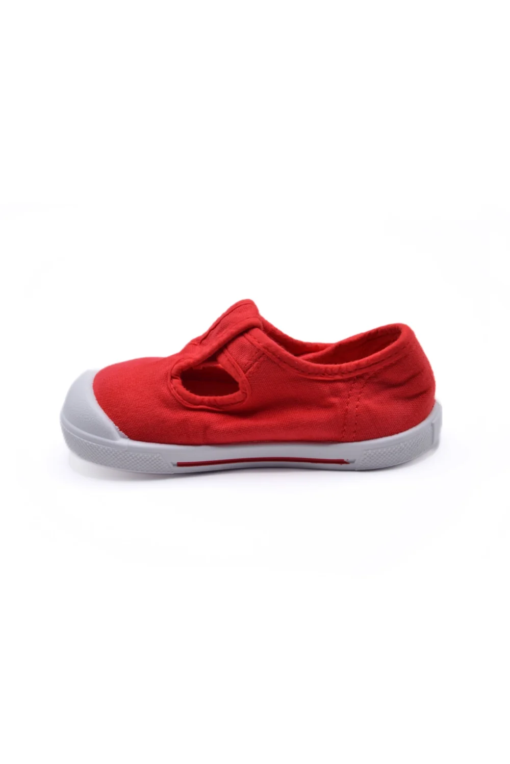 IGOR SHOES BAREFOOT PLÁTENKY LONA PEPITO PINO RED - Image 4