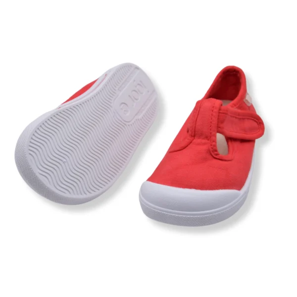 IGOR SHOES BAREFOOT PLÁTENKY LONA PEPITO PINO RED