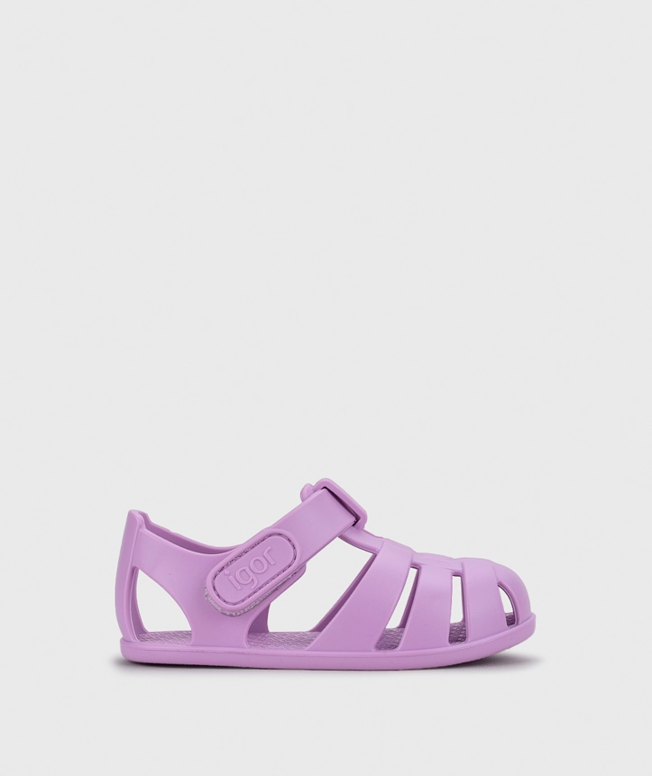 IGOR SHOES BAREFOOT SANDÁLE NEMO SOLID MALVA – Obrázok 2