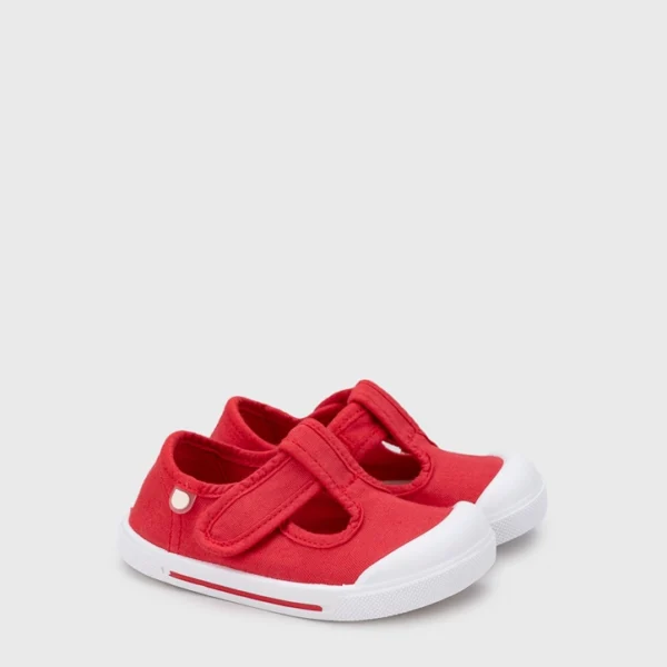 IGOR SHOES BAREFOOT PLÁTENKY LONA PEPITO PINO RED