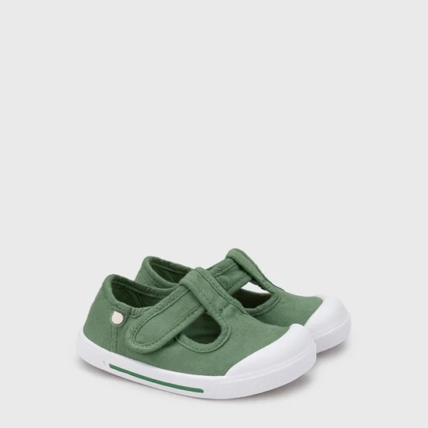 IGOR SHOES BAREFOOT PLÁTENKY LONA PEPITO PINO GREEN