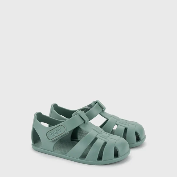 IGOR SHOES BAREFOOT SANDÁLE NEMO SOLID MATCHA